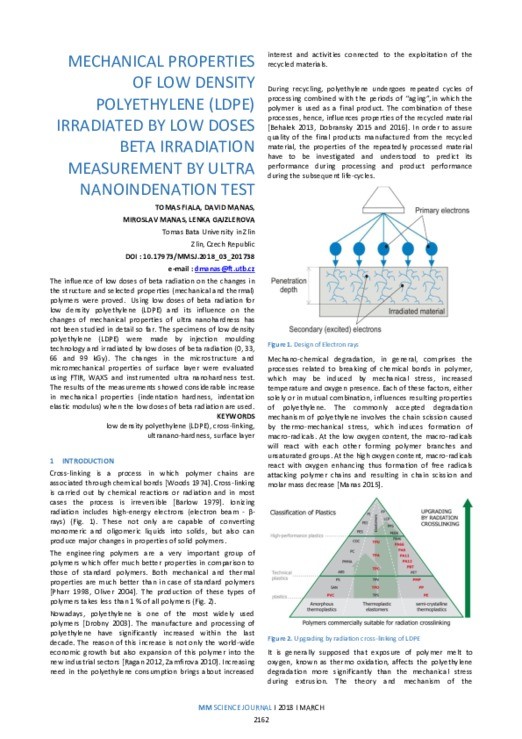 MECHANICAL PROPERTIES OF LOW DENSITY POLYETHYLENE (LDPE) IRRADIATED BY ...